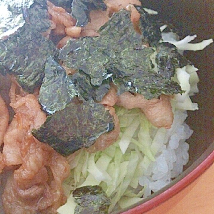 ランチに♪照り焼き？豚丼